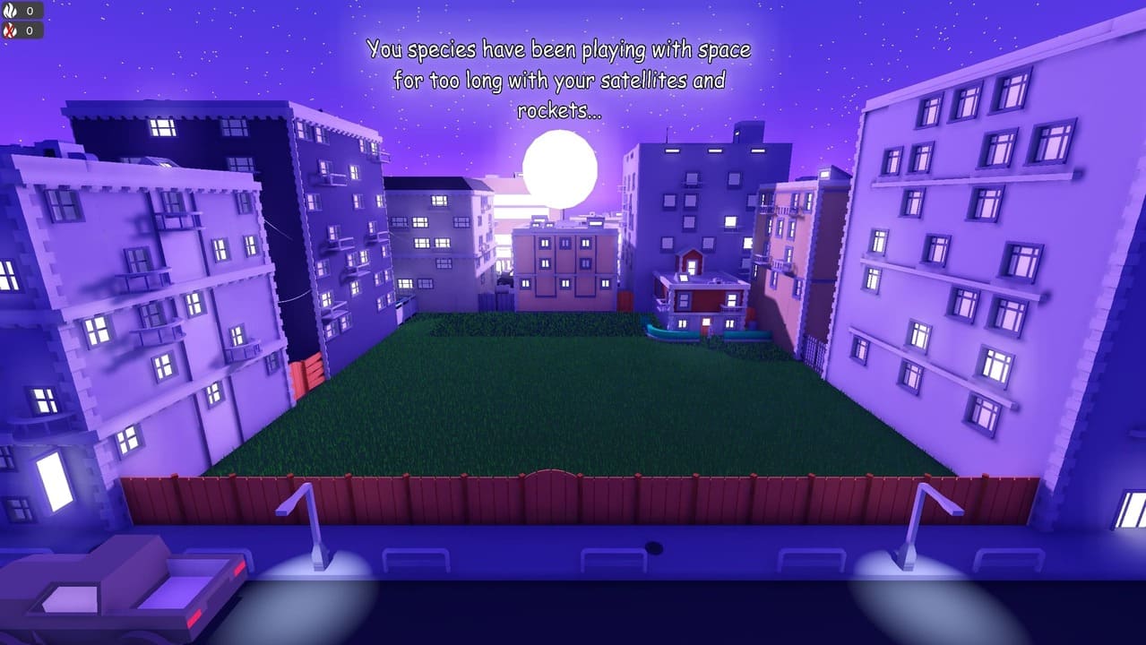 Capture d'écran de l'intro du jeu Space Binman